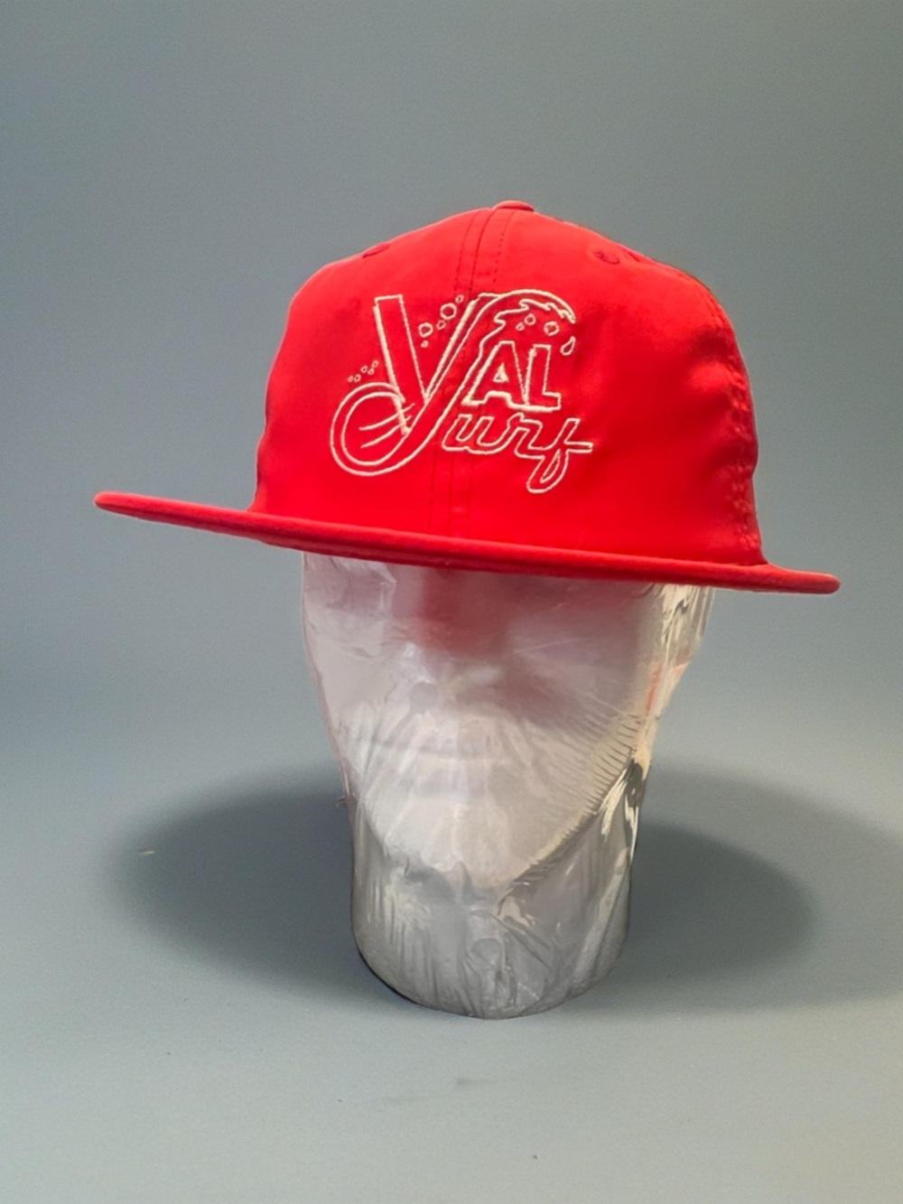 Pukka Red Val Surf Snapback Hat Nylon 6 Panel Flat Brim NWT
